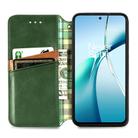 For Redmi Turbo 4 Cubic Grid Pressed Magnetic Leather Phone Case(Green) - 3