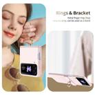 For Samsung Galaxy Z Flip3 Starry Sky Plated Ring Case-film Integrated Phone Case(Pink) - 3