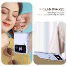 For Samsung Galaxy Z Flip3 Starry Sky Plated Ring Case-film Integrated Phone Case(Purple) - 3