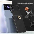 For Samsung Galaxy Z Flip3 Starry Sky Plated Ring Case-film Integrated Phone Case(Black) - 2