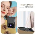 For Samsung Galaxy Z Flip3 Starry Sky Plated Ring Case-film Integrated Phone Case(Black) - 3