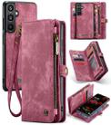 For Samsung Galaxy A16 5G CaseMe 008 Detachable Multifunctional Leather Phone Case(Wine Red) - 1
