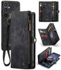 For Samsung Galaxy A16 5G CaseMe 008 Detachable Multifunctional Leather Phone Case(Black) - 1
