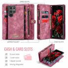 For Samsung Galaxy S25 Ultra 5G CaseMe 008 Detachable Multifunctional Leather Phone Case(Wine Red) - 2