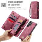 For Samsung Galaxy S25 Ultra 5G CaseMe 008 Detachable Multifunctional Leather Phone Case(Wine Red) - 3