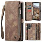 For Samsung Galaxy S25 Ultra 5G CaseMe 008 Detachable Multifunctional Leather Phone Case(Brown) - 1