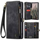 For Samsung Galaxy S25 Ultra 5G CaseMe 008 Detachable Multifunctional Leather Phone Case(Black) - 1