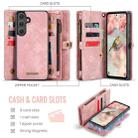 For Samsung Galaxy S25 5G CaseMe 008 Detachable Multifunctional Leather Phone Case(Pink) - 2