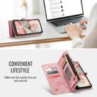 For Samsung Galaxy S25 5G CaseMe 008 Detachable Multifunctional Leather Phone Case(Pink) - 3