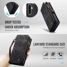 For Samsung Galaxy A36 CaseMe 008 Detachable Multifunctional Leather Phone Case(Black) - 3