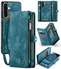For Samsung Galaxy A56 CaseMe 008 Detachable Multifunctional Leather Phone Case(Blue) - 1