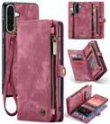 For Samsung Galaxy A56 CaseMe 008 Detachable Multifunctional Leather Phone Case(Wine Red) - 1