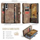 For Samsung Galaxy S25 Edge 5G CaseMe 008 Detachable Multifunctional Leather Phone Case(Brown) - 2