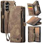 For Samsung Galaxy Z Fold7 CaseMe 008 Detachable Multifunctional Leather Phone Case(Brown) - 1