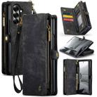 For Samsung Galaxy Z Fold7 CaseMe 008 Detachable Multifunctional Leather Phone Case(Black) - 1