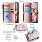 For Samsung Galaxy A16 5G CaseMe C36 Card Slots Zipper Wallet RFID Anti-theft Leather Phone Case(Pink) - 2