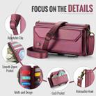 For Samsung Galaxy A16 5G CaseMe C36 Card Slots Zipper Wallet RFID Anti-theft Leather Phone Case(Red) - 3
