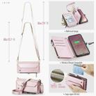 For Samsung Galaxy S25+ 5G CaseMe C36 Card Slots Zipper Wallet RFID Anti-theft Leather Phone Case(Pink) - 3