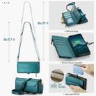 For Samsung Galaxy S25+ 5G CaseMe C36 Card Slots Zipper Wallet RFID Anti-theft Leather Phone Case(Blue) - 3
