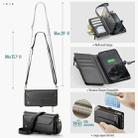 For Samsung Galaxy S25+ 5G CaseMe C36 Card Slots Zipper Wallet RFID Anti-theft Leather Phone Case(Black) - 3