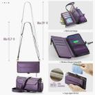 For Samsung Galaxy S25+ 5G CaseMe C36 Card Slots Zipper Wallet RFID Anti-theft Leather Phone Case(Purple) - 3