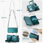 For Samsung Galaxy S25 5G CaseMe C36 Card Slots Zipper Wallet RFID Anti-theft Leather Phone Case(Blue) - 3