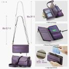 For Samsung Galaxy S25 5G CaseMe C36 Card Slots Zipper Wallet RFID Anti-theft Leather Phone Case(Purple) - 3