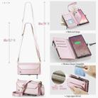 For Samsung Galaxy S25 Ultra 5G CaseMe C36 Card Slots Zipper Wallet RFID Anti-theft Leather Phone Case(Pink) - 3