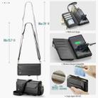 For Samsung Galaxy S25 Ultra 5G CaseMe C36 Card Slots Zipper Wallet RFID Anti-theft Leather Phone Case(Black) - 3