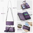 For Samsung Galaxy S25 Ultra 5G CaseMe C36 Card Slots Zipper Wallet RFID Anti-theft Leather Phone Case(Purple) - 3