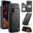For Samsung Galaxy A16 5G CaseMe C22 Card Slots Holder RFID Anti-theft Phone Case(Black) - 1