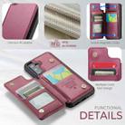 For Samsung Galaxy A16 5G CaseMe C22 Card Slots Holder RFID Anti-theft Phone Case(Red) - 2