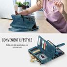 For Samsung Galaxy S25 Ultra 5G CaseMe C30 Card Slots Zipper Wallet Leather Phone Case(Blue) - 3