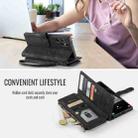 For Samsung Galaxy S25 Ultra 5G CaseMe C30 Card Slots Zipper Wallet Leather Phone Case(Black) - 3