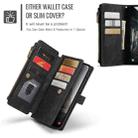 For Samsung Galaxy A36 CaseMe C30 Card Slots Zipper Wallet Leather Phone Case(Black) - 3