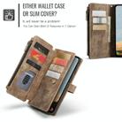 For Samsung Galaxy A56 CaseMe C30 Card Slots Zipper Wallet Leather Phone Case(Brown) - 3