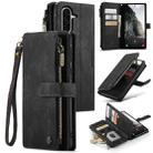 For Samsung Galaxy A56 CaseMe C30 Card Slots Zipper Wallet Leather Phone Case(Black) - 1