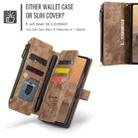 For Samsung Galaxy Z Fold7 CaseMe C30 Card Slots Zipper Wallet Leather Phone Case(Brown) - 3