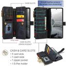 For Samsung Galaxy Z Fold7 CaseMe C30 Card Slots Zipper Wallet Leather Phone Case(Black) - 2