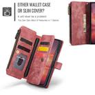 For Samsung Galaxy Z Fold7 CaseMe C30 Card Slots Zipper Wallet Leather Phone Case(Red) - 3