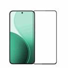 For OPPO Reno14 MOFI 9H 3D Explosion-proof Curved Screen Tempered Glass Film(Black) - 1