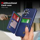 For iPhone 16 Plus ENKAY Hat-Prince Card Slot Wallet TPU Back Leather Phone Case with Lens Film(Dark Blue) - 2