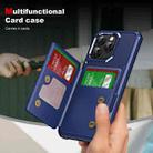 For iPhone 15 Pro ENKAY Hat-Prince Card Slot Wallet TPU Back Leather Phone Case with Lens Film(Rose Gold) - 2