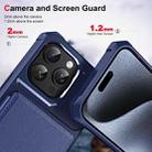 For iPhone 15 Pro ENKAY Hat-Prince Card Slot Wallet TPU Back Leather Phone Case with Lens Film(Rose Gold) - 3
