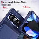 For Google Pixel 9 / 9 Pro ENKAY Hat-Prince Card Slot Wallet TPU Back Leather Phone Case with Lens Film(Cyan) - 3