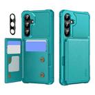 For Samsung Galaxy S24+ 5G ENKAY Hat-Prince Card Slot Wallet TPU Back Leather Phone Case with Lens Film(Cyan) - 1