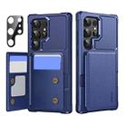 For Samsung Galaxy S24 Ultra 5G ENKAY Hat-Prince Card Slot Wallet TPU Back Leather Phone Case with Lens Film(Dark Blue) - 1