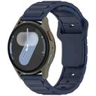 For Samsung Galaxy Watch 20mm I-Shaped Silicone Watch Band(Midnight Blue) - 1