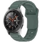 For Samsung Galaxy Watch 22mm I-Shaped Silicone Watch Band(Green) - 1