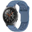 For Samsung Galaxy Watch 22mm I-Shaped Silicone Watch Band(Blue) - 1
